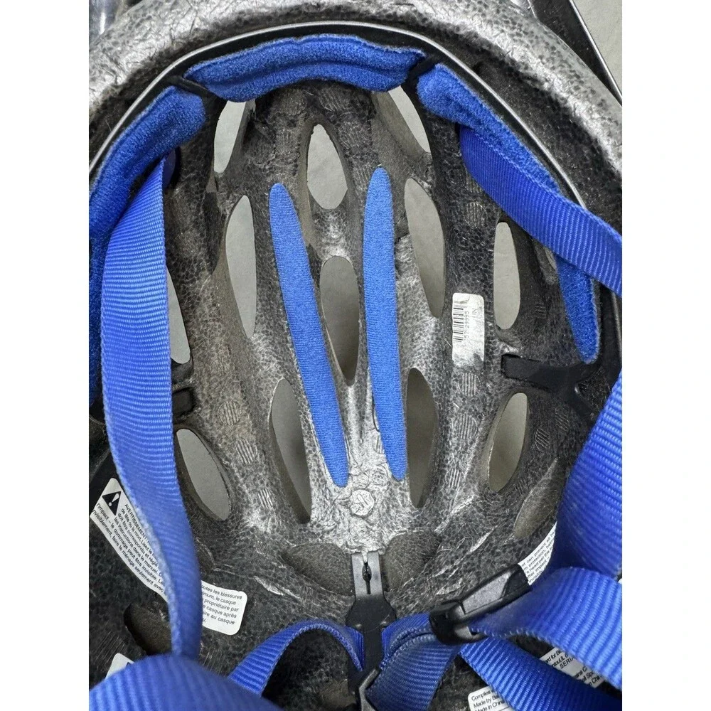 GIRO Flume Youth Cycling Helmet Blue Afterburner Flames *Hard To Find* Y2K Retro
